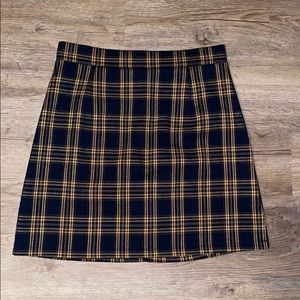 Romwe plaid mini skirt